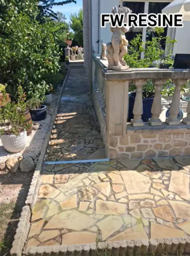 Moquette de pierre pour une allée et une terrasse à Cavaillon, Cavaillon, FW.Résine