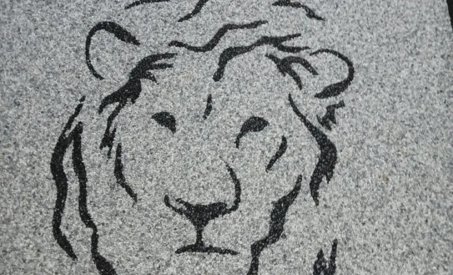 Pose de tapis de pierre , Cavaillon, FW.Résine