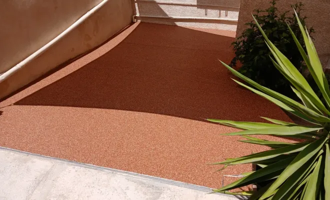 La moquette de pierre est idéale pour un sol intérieur ou extérieur., Cavaillon, FW.Résine