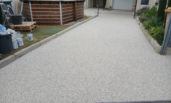 La moquette de pierre est idéale pour un sol intérieur ou extérieur., Cavaillon, FW.Résine