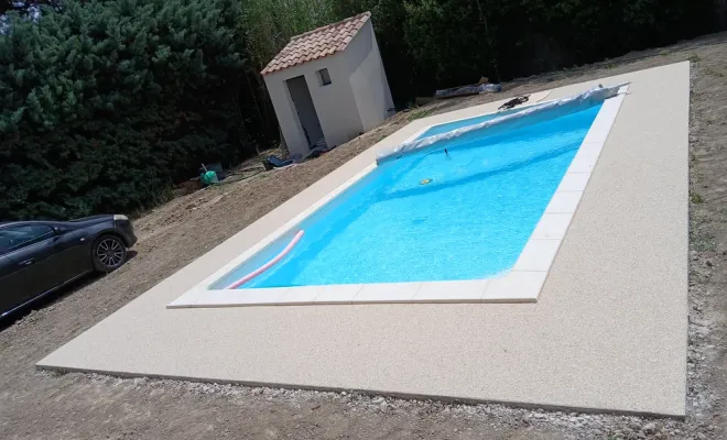 La moquette de pierre est idéale pour un sol intérieur ou extérieur., Cavaillon, FW.Résine