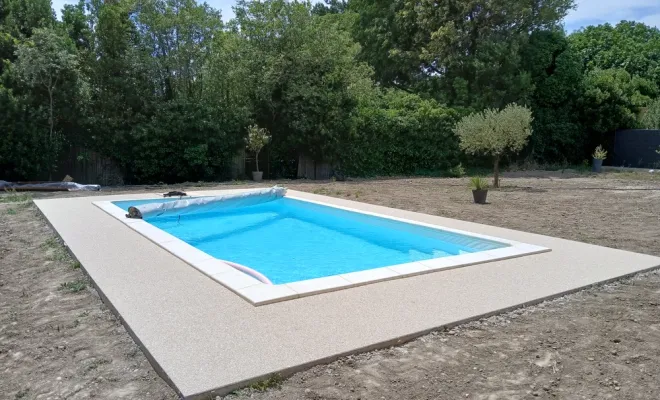 La moquette de pierre est idéale pour un sol intérieur ou extérieur., Cavaillon, FW.Résine