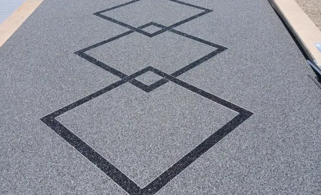 La moquette de pierre est idéale pour un sol intérieur ou extérieur., Cavaillon, FW.Résine