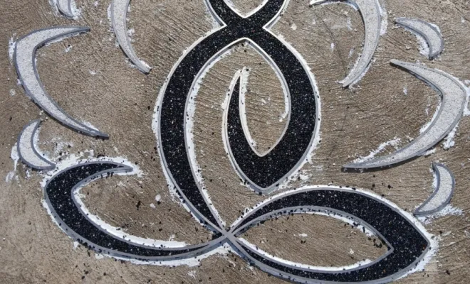 Motif moquette de pierre lotus