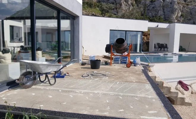 Moquette de pierre préparation 